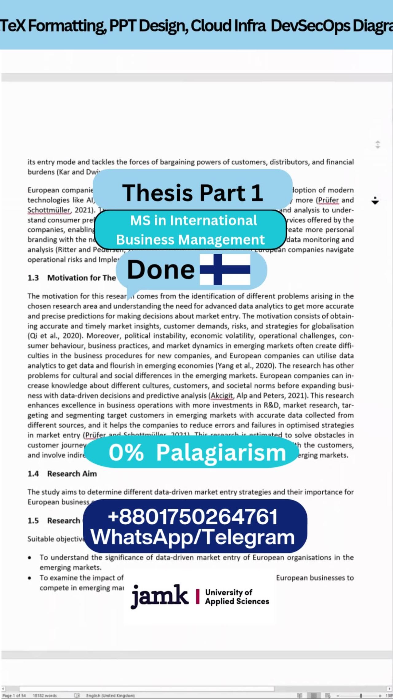 Student Work (Thesis) | part 1  JAMK MS International Business | Data-Driven Market Entry Explained