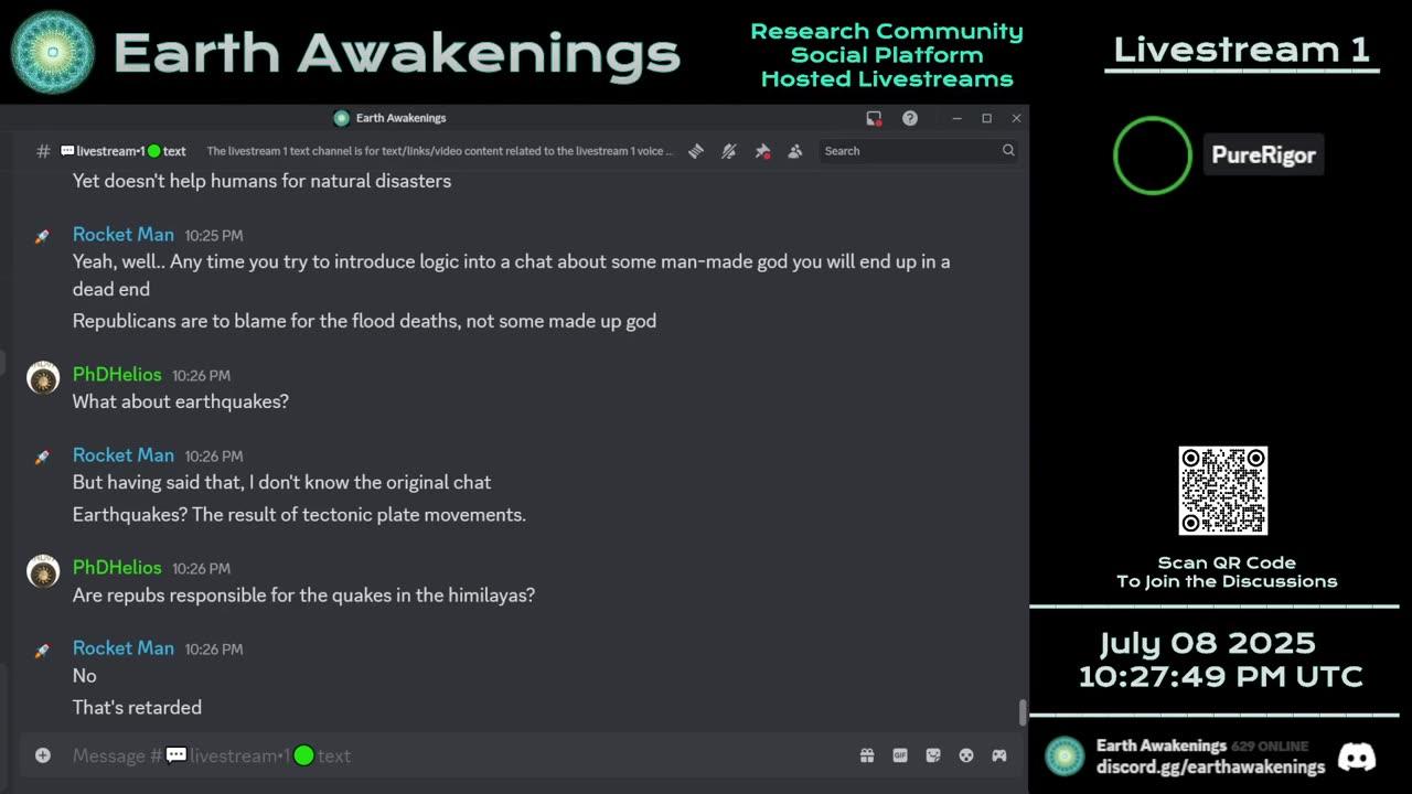 Earth Awakenings - Livestream 1 - #3281 - Live on Rumble/Youtube/X-Twitter/Twitch