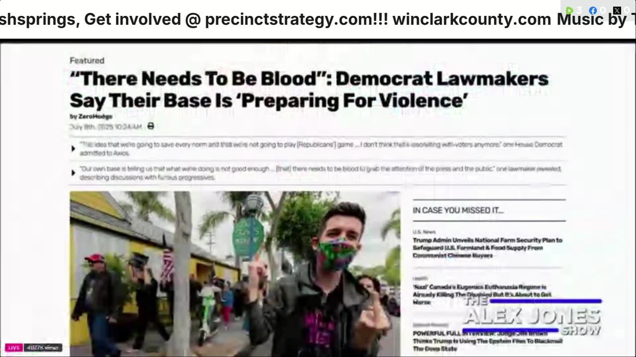 Alex Jones, Info Wars, 07/09/2025