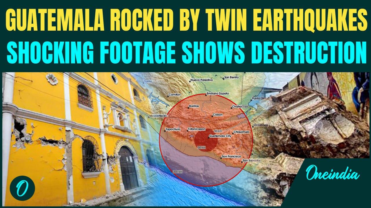 Guatemala Earthquake: 2 Killed as Back-to-Back Earthquakes Hit; Massive Destruction Caught on Cam