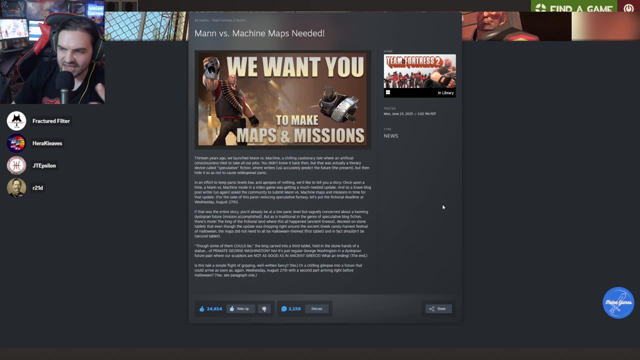 Team Fortress 2 Mann vs. Machine Community Event - Fighting a Different TF2 Bot