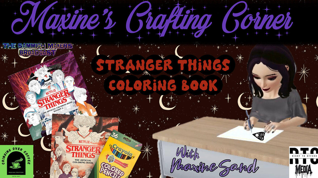 Maxine's Crafting Corner: Stranger Things Coloring and Crafts f/ Beats By Max Sand!
