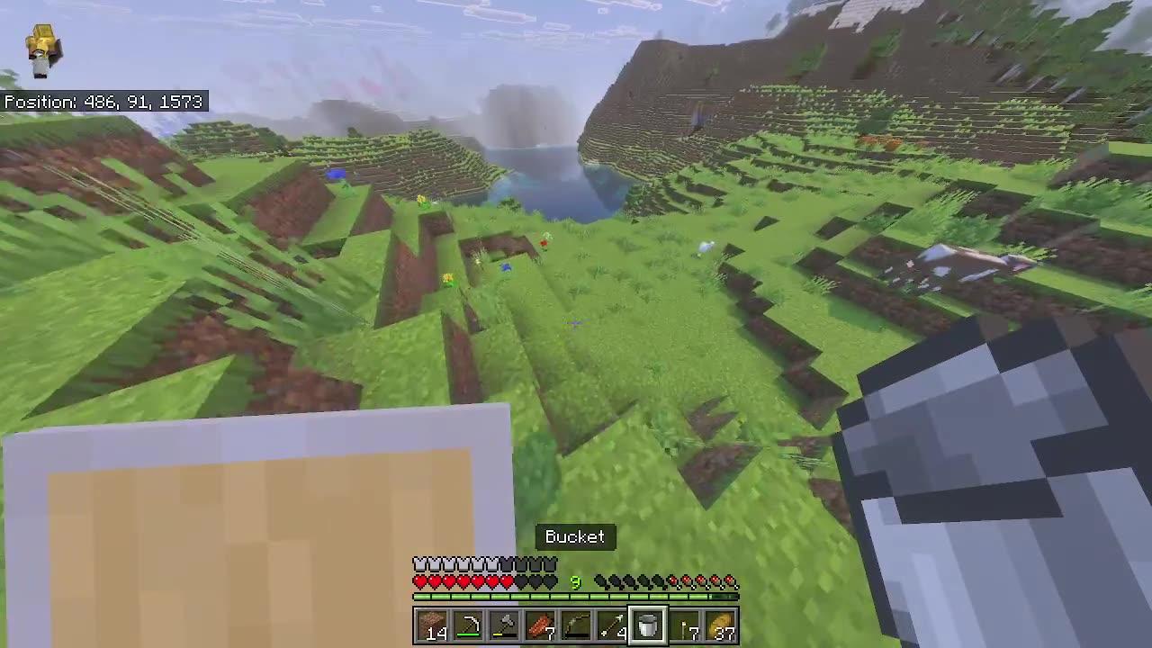 Chilling while playing MINECRAFT