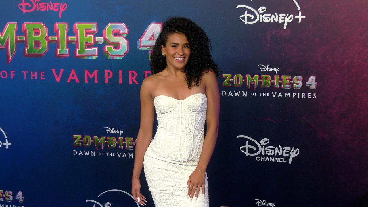 Stephani Sosa 'Zombies 4: Dawn of the Vampires' Premiere Blue Carpet