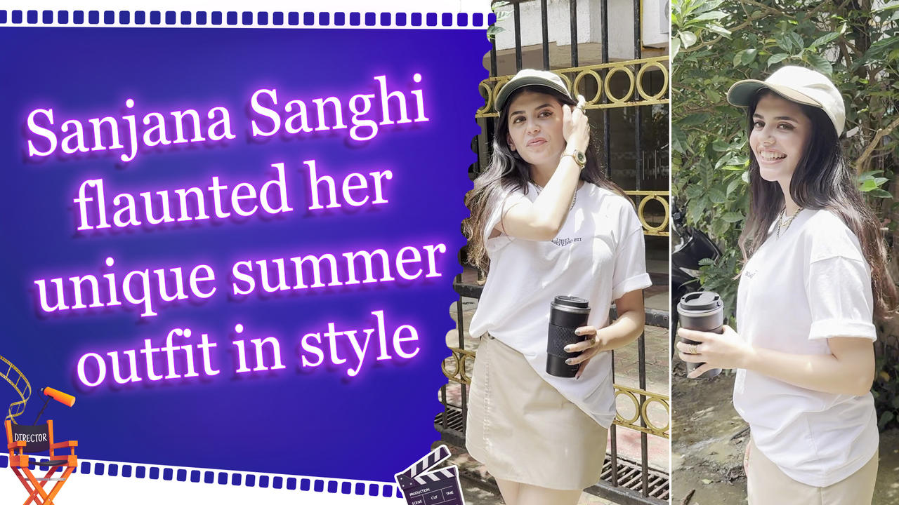Sanjana Sanghi flaunted her unique summer outfit in style