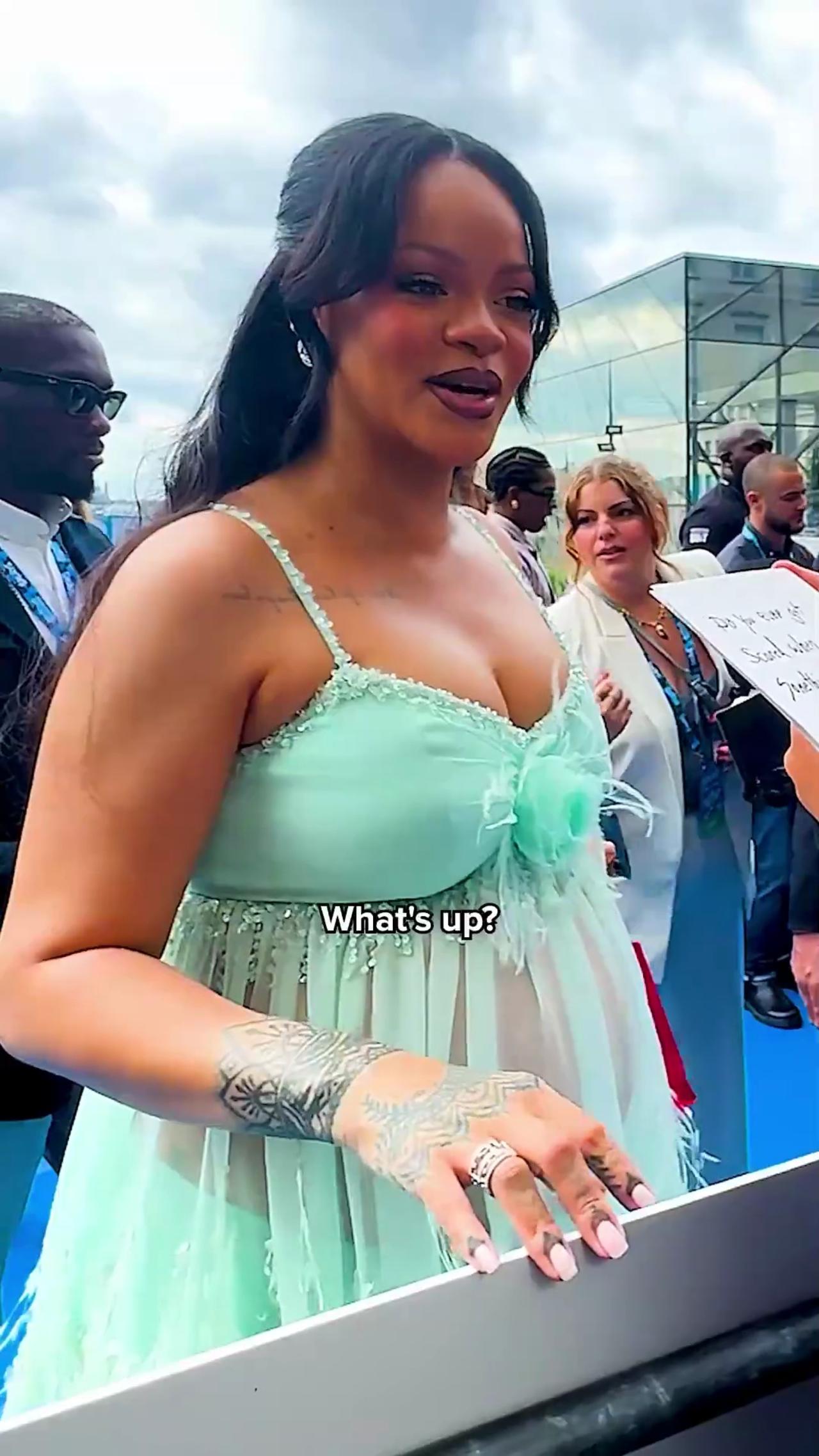 Rihanna Gets Smurfy at the Smurfs Movie Red Carpet