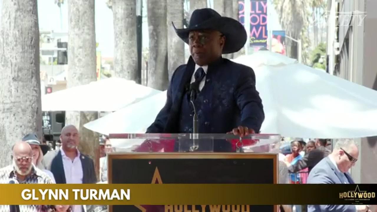 Glenn Turman speaks during his Hollywood Walk of Fame ceremony