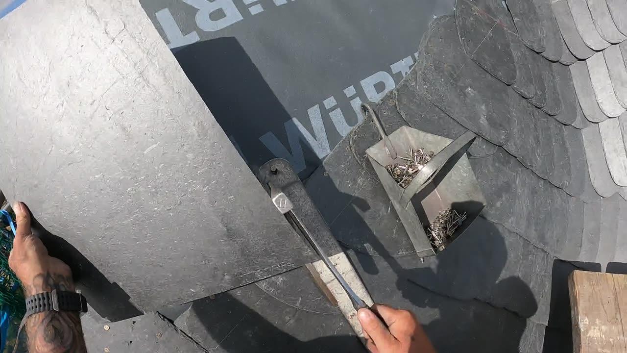 Schieferkehle - Teil 10 - 10.07.2025 - Schiefer Schuppendeckung Wasserturm Paunsdorf