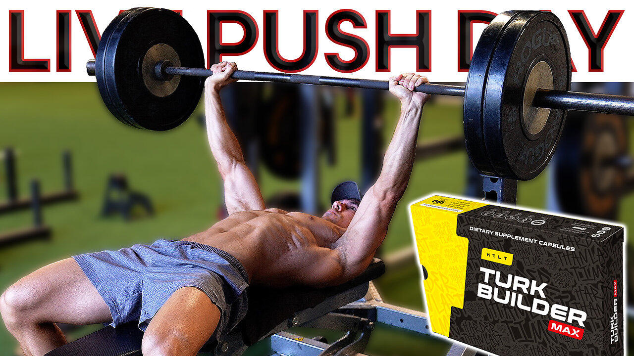 LIVE Push Workout and Q&A – LAST Chest Day of my TURKESTERONE Trial!