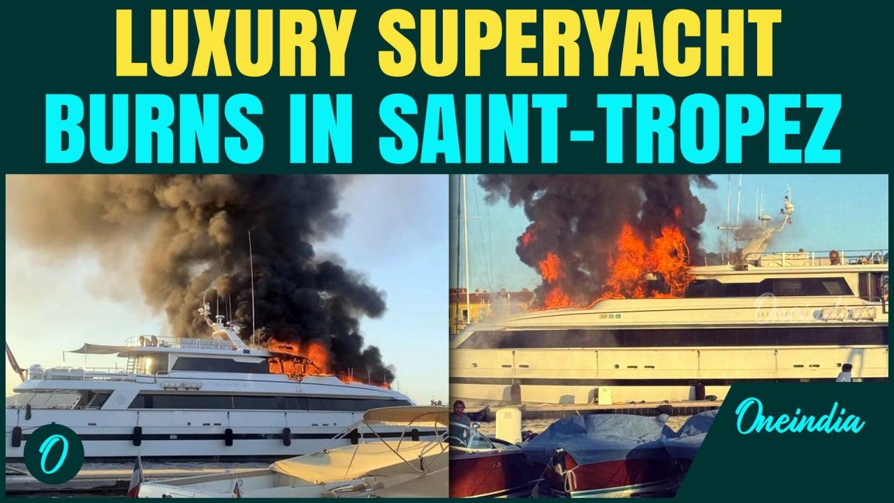 Sea Lady II Superyacht Goes Up In Flames In Saint-Tropez | Dramatic Rescue | Damage Probe Begins