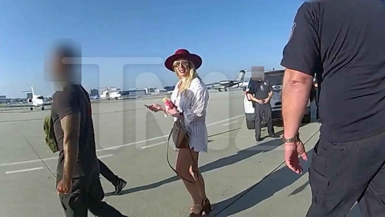 Britney Spears Police Body Cam of Aftermath of Wild Flight From Mexico