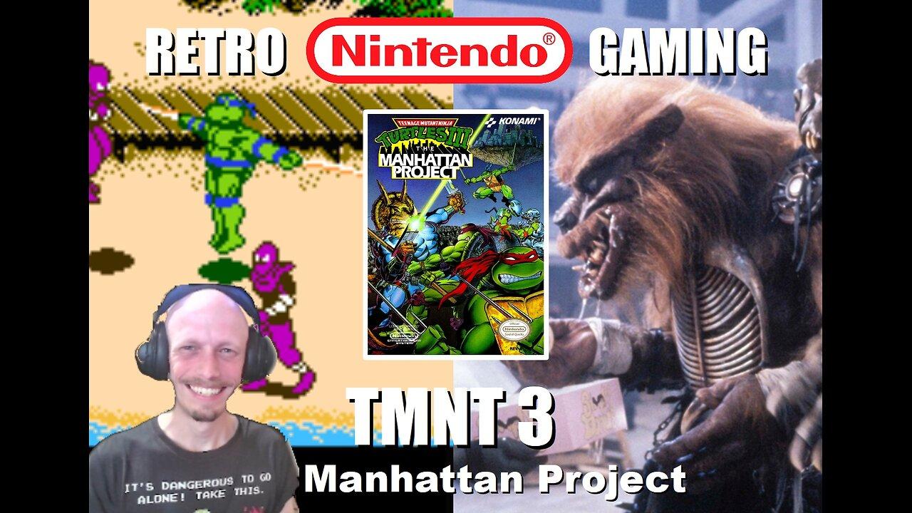 TMNT 3 The Manhattan Project (NES): Save New York City from Shredder & Krang with BrightGaming