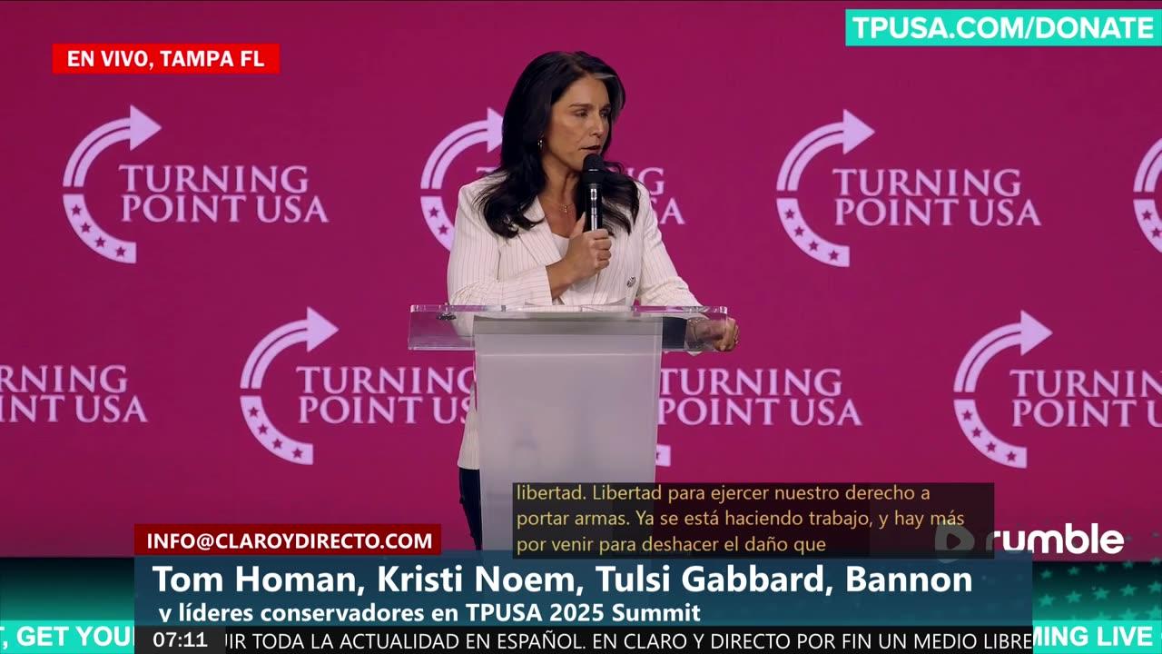 EN VIVO Y EN ESPAÑOL: Cumbre TPUSA 2025 – Anna Paulina Luna, Steve Bannon, Kristi Noem y líderes conservadores