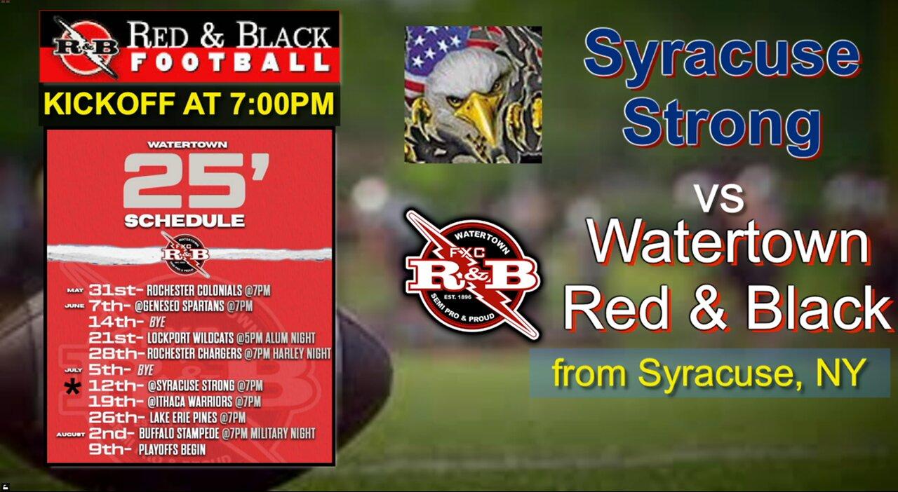 Watertown Red and Black Football 2025