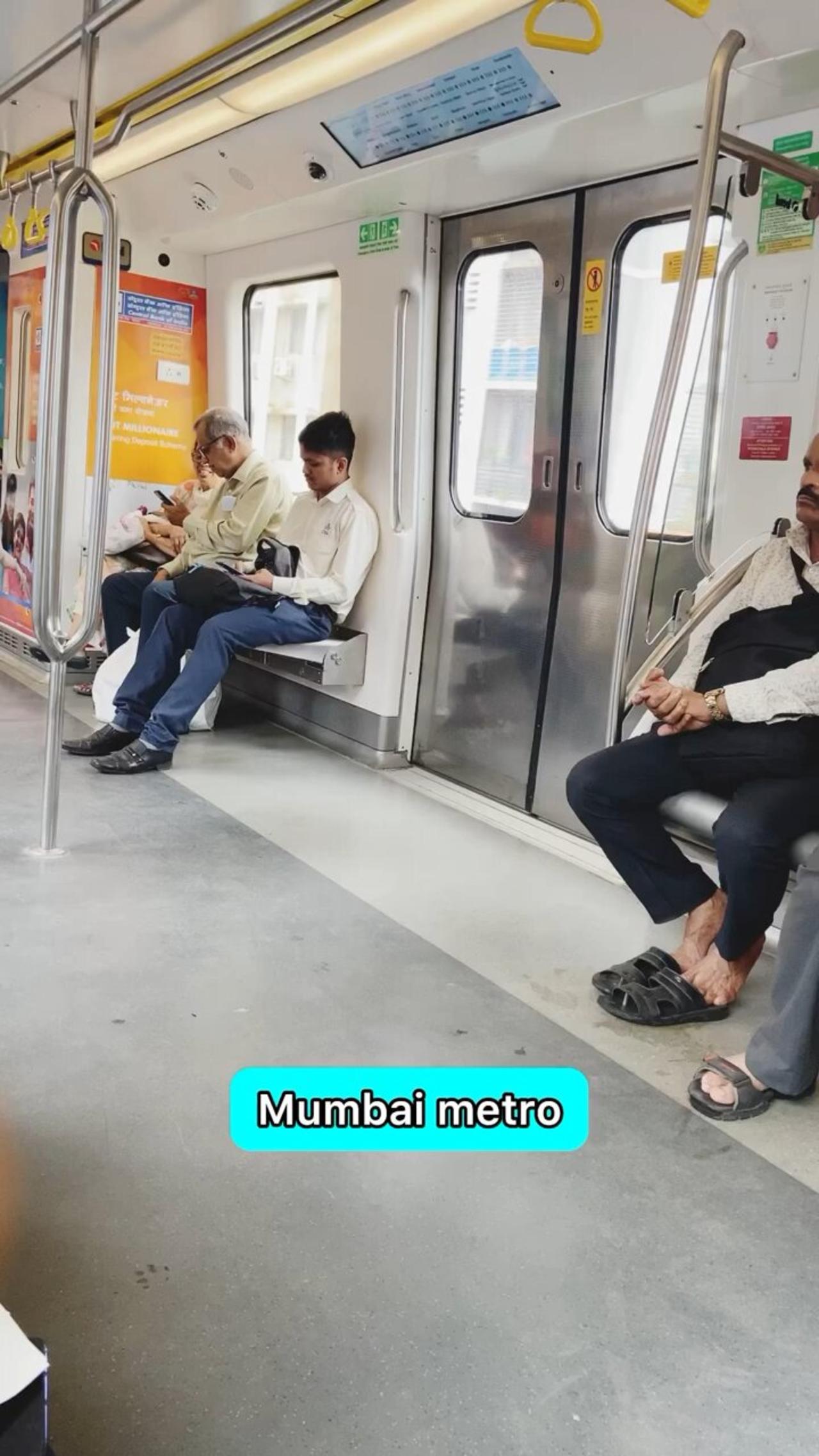 Mumbai metro new line #travel #travelvlog #metro #mumbai #mumbaimetro