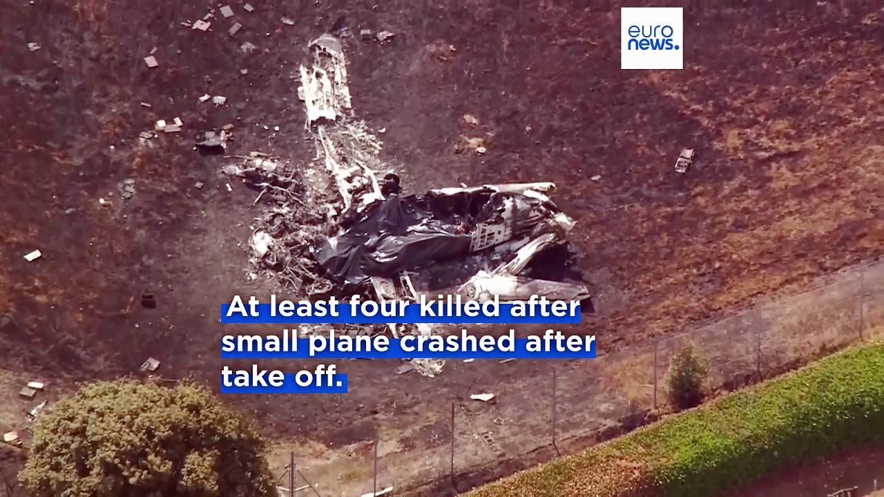 Four killed in turboprop plane crash at London Southend Airport