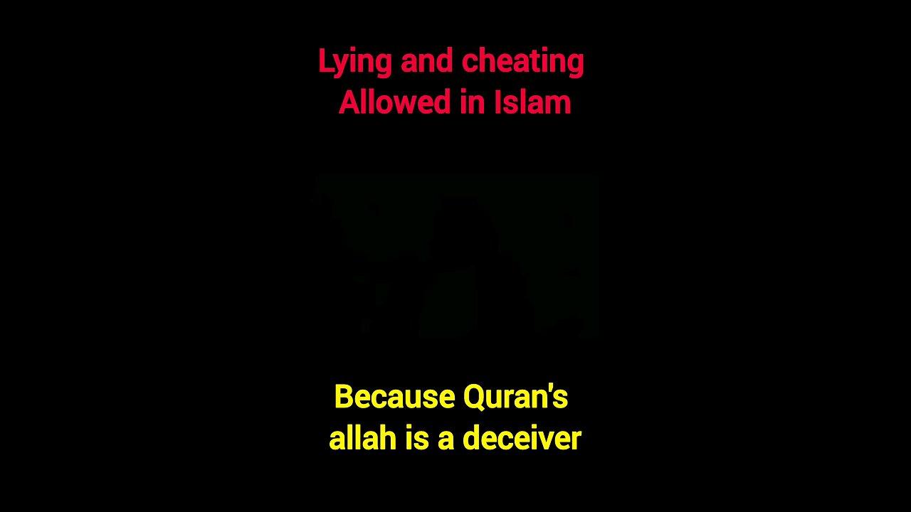 Quran promotes lying and cheating spouse