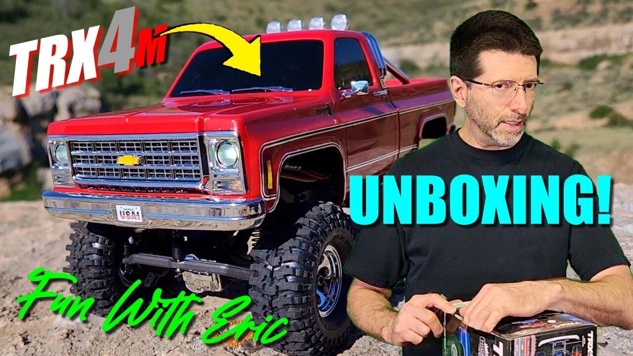 UNBOXING the TRX4m 1/18th scale High Trail with the Fully Licensed 1979 Chevy K10 Body!