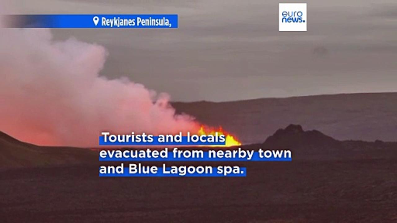 Tourists evacuated after Iceland’s Reykjanes Peninsula hit by 12th eruption in four years