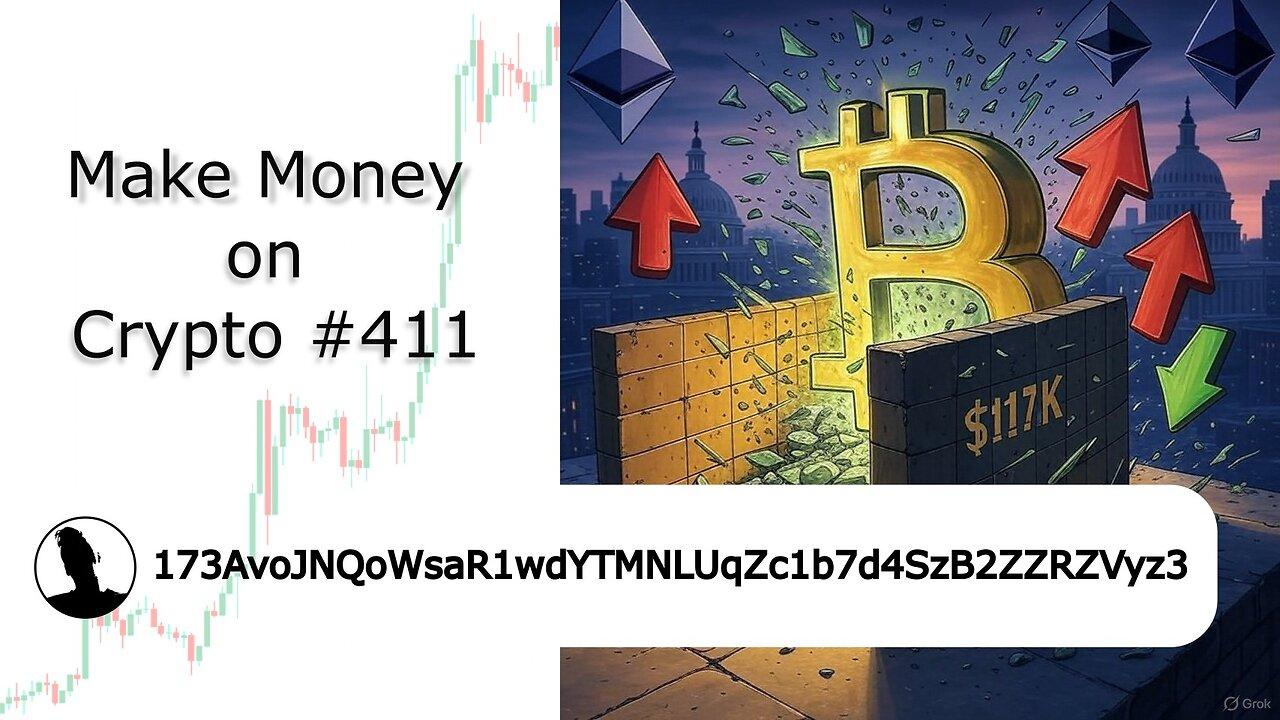 Make #money on #crypto 411! Bitcoin Crash Continues?! 😱🙌🤝🤑 #trading #memecoin