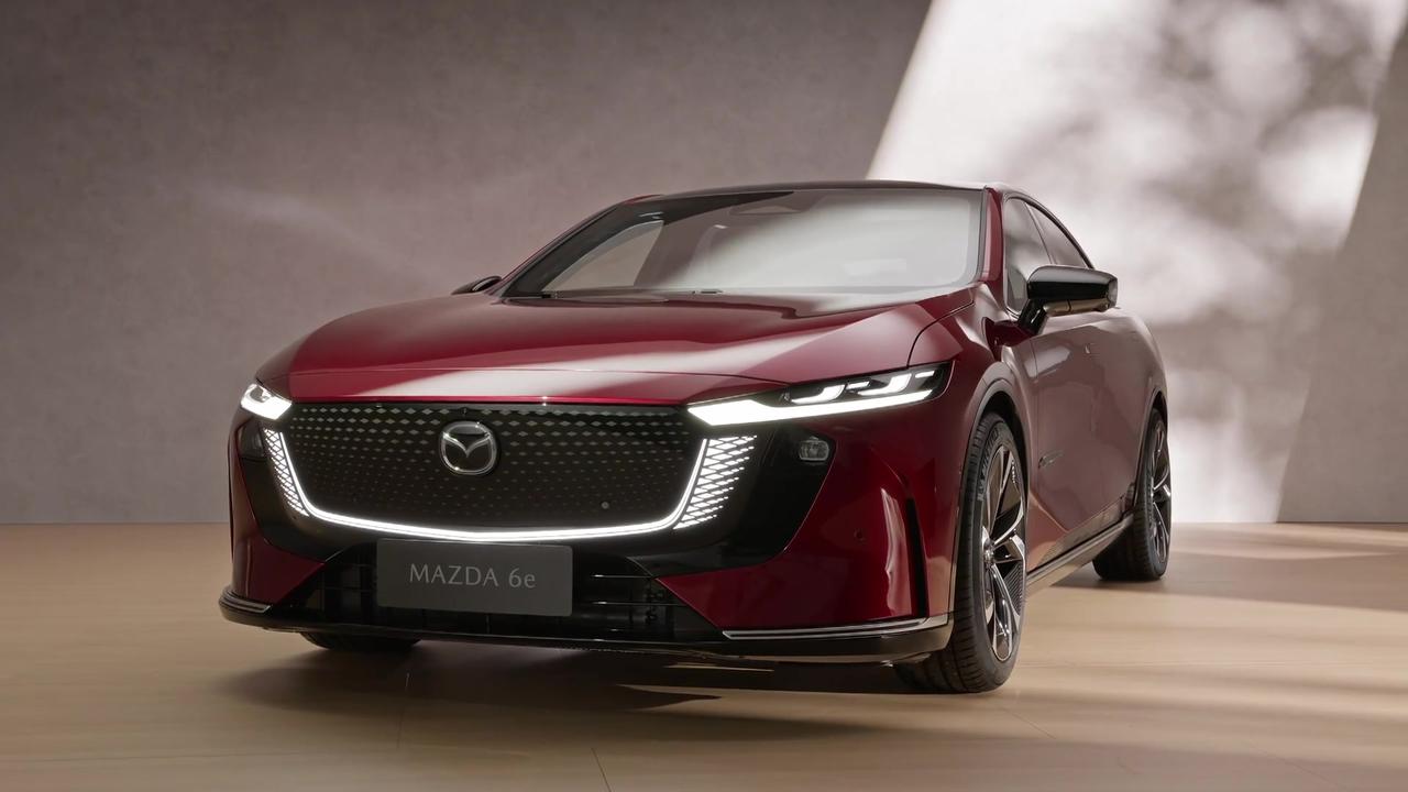 All-new Mazda6e Design Preview in Soul Red Crystal