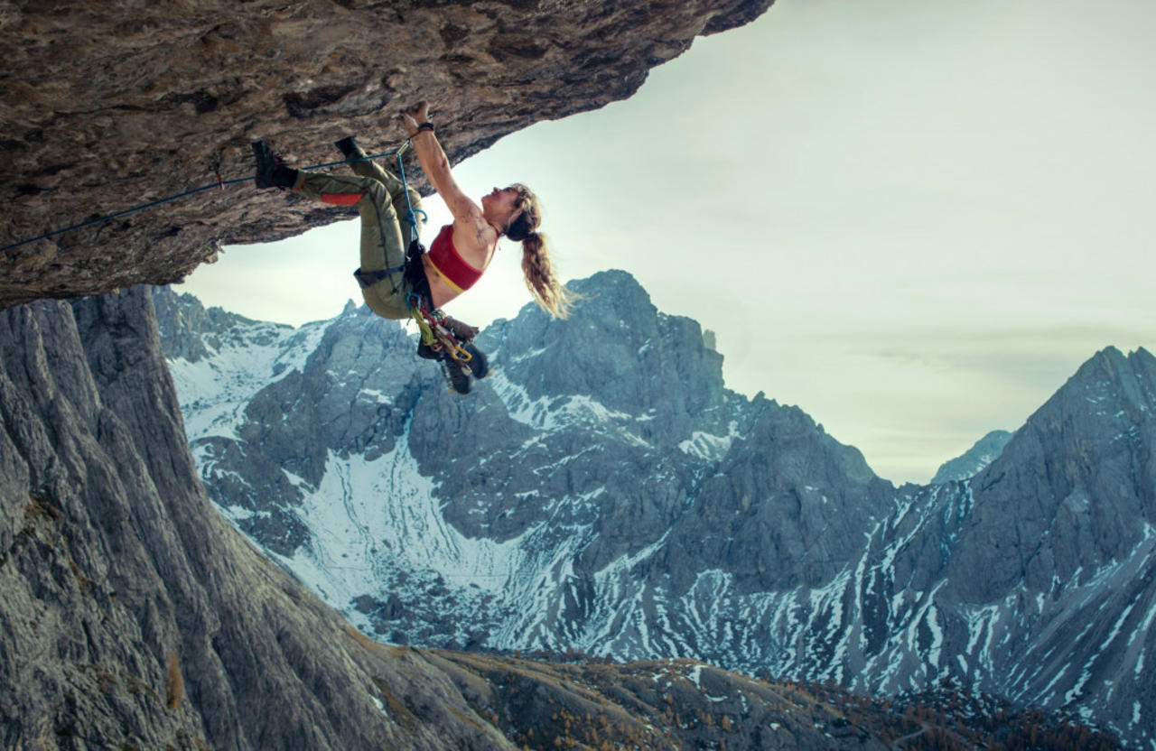 Lily James has become a mountain-climbing 'addict' since filming the Cliffhanger reboot