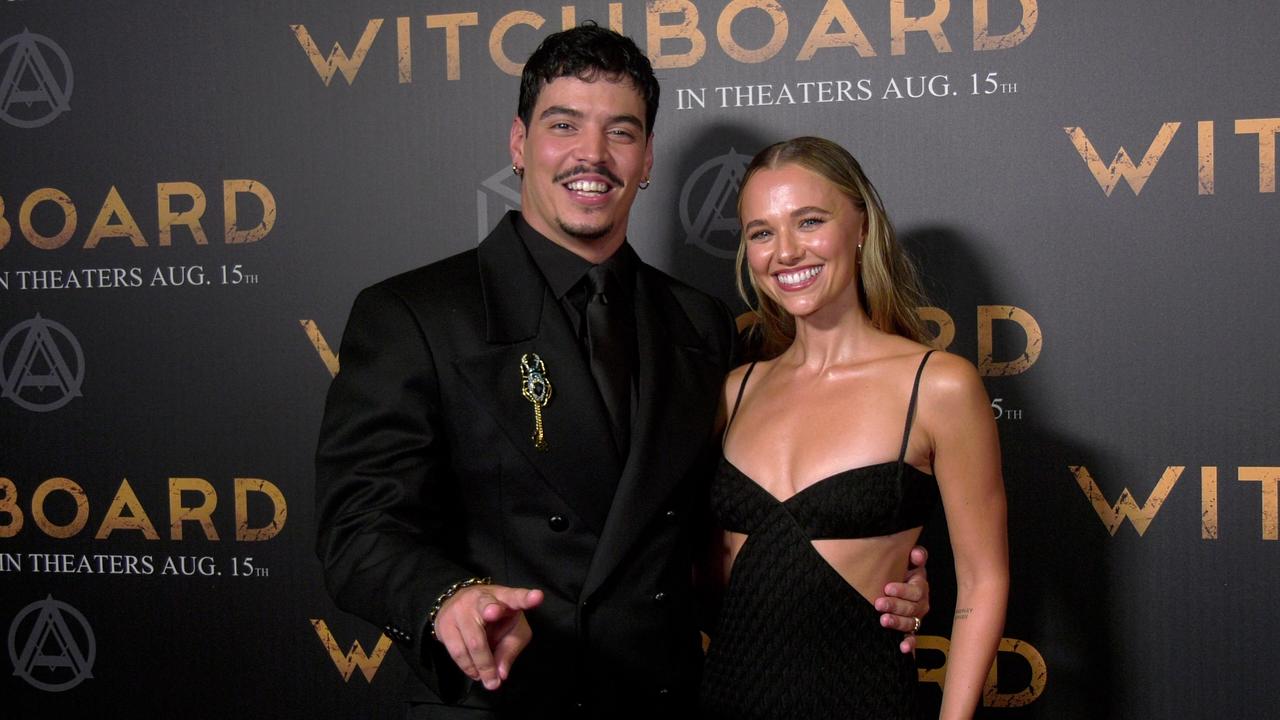 Aaron Dominguez and Madison Iseman 'Witchboard' Masquerade Screening Red Carpet