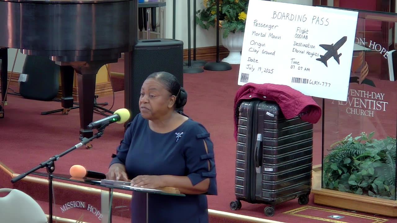 July 19, 2025- Sabbath School Lesson #2 "Rough Start"