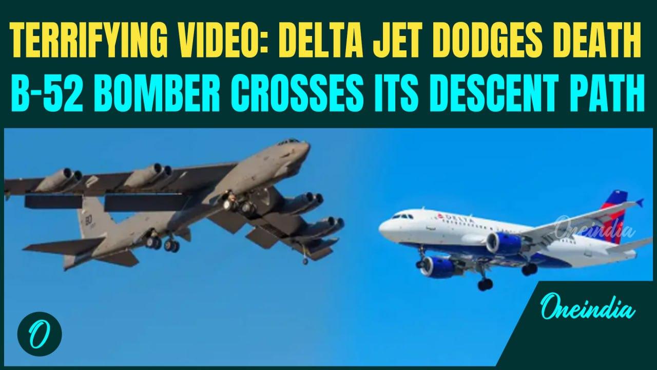 JAW-DROPPING VIDEO: Delta Pilot DODGES Midair Disaster As B-52 Bomber Crosses Flight Path