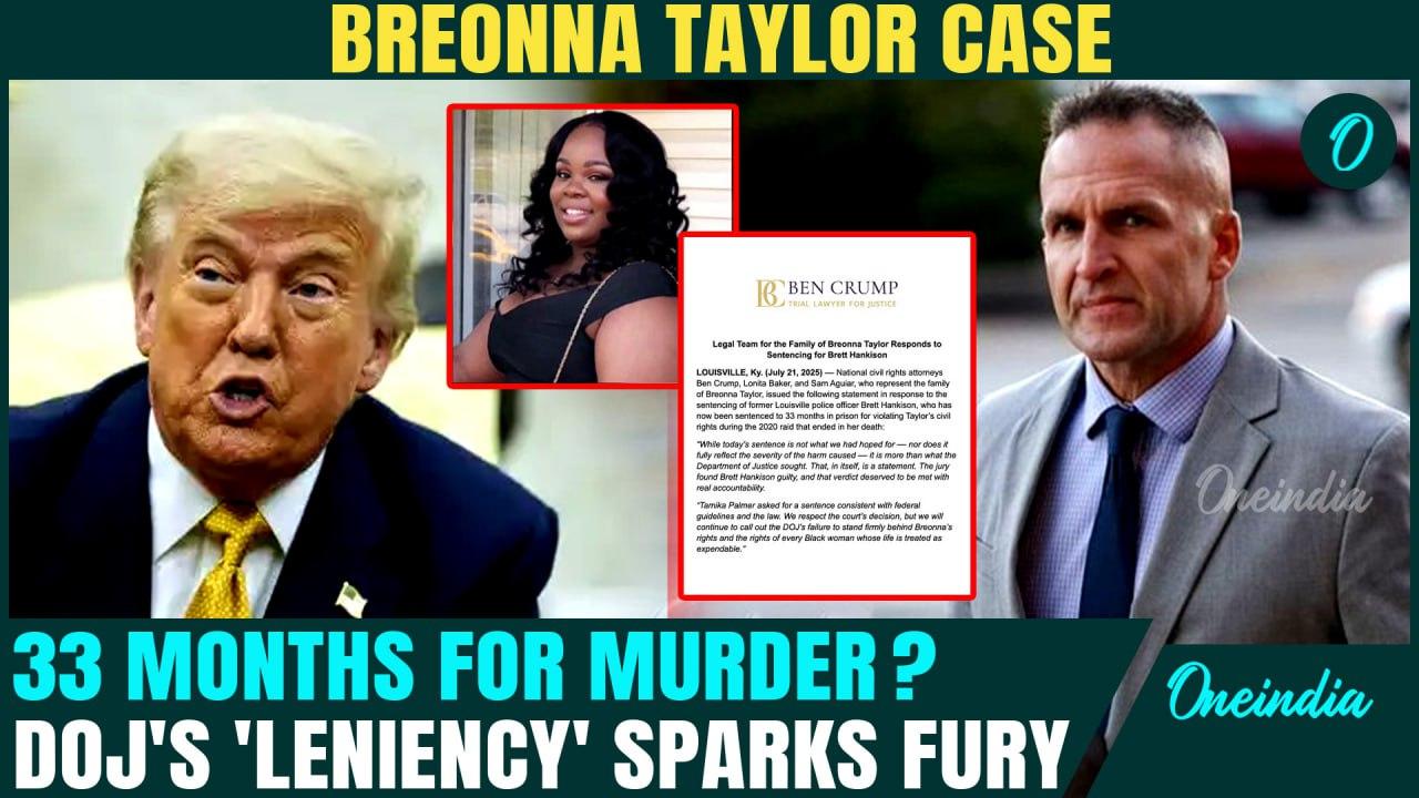 Breonna Taylor’s Killer Gets Slap on Wrist-Trump DoJ DEMANDS Only 1 Day - 'Justice System Is a Joke'