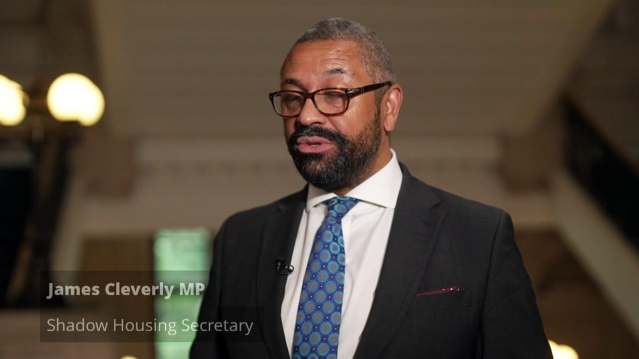 James Cleverly criticises govt amid migrant hotel crisis