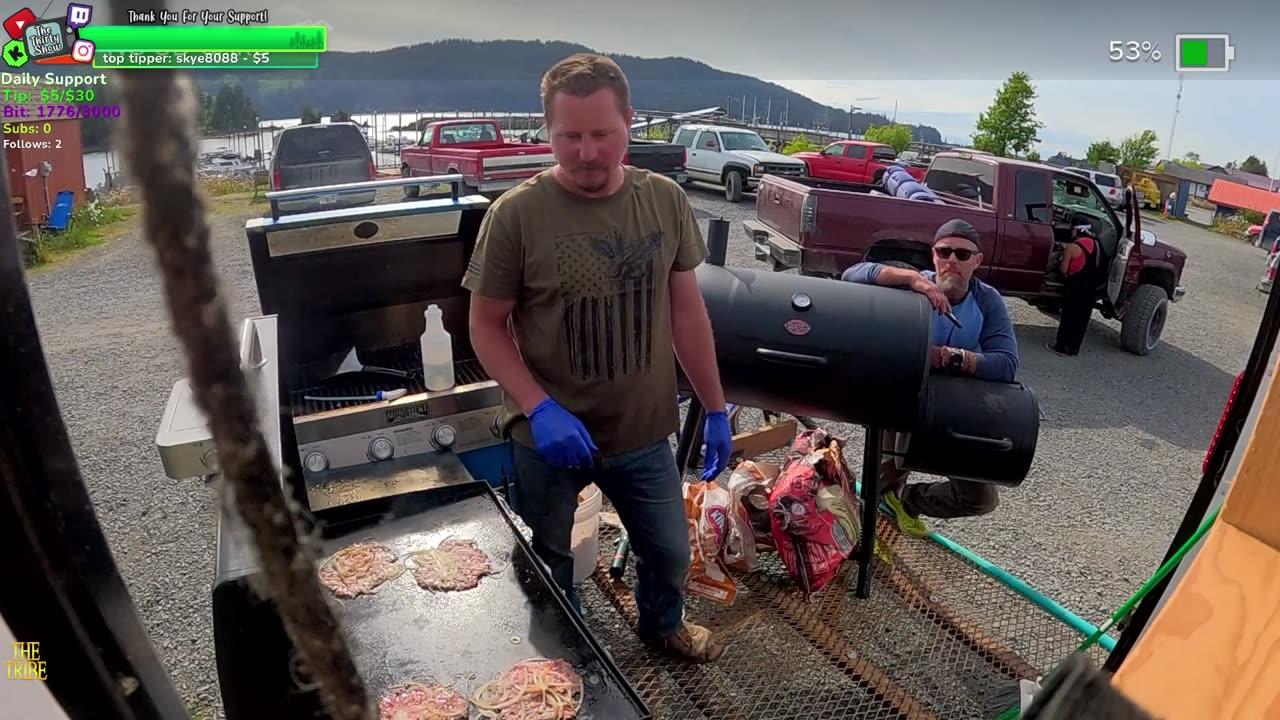 🟢Hand Built FOOD TRAILER Isolated Alaska Village!Real !Homestead Next we built our Meat Market n Produce Store