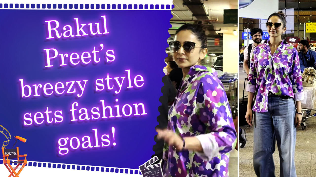 Rakul Preet Singh radiates natural grace in a no-makeup floral look