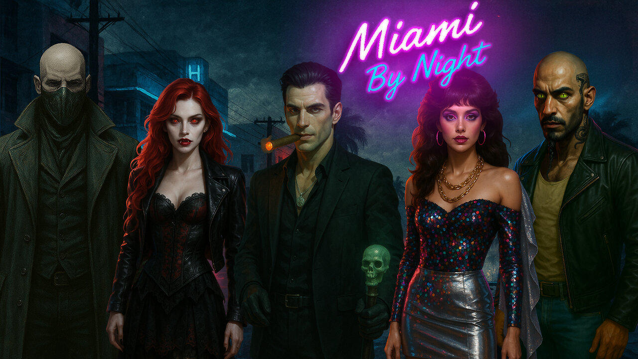 Vampire The Masquerade: Miami By Night Character Creation stream!