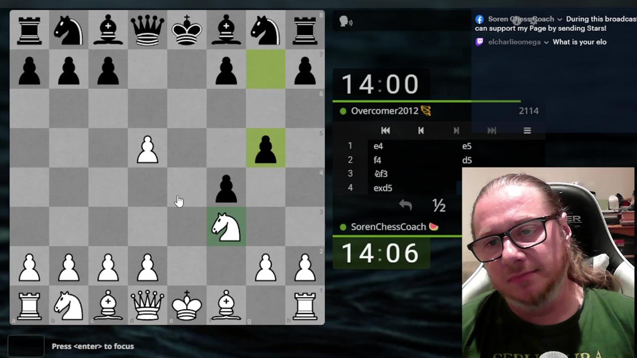 LIVE Chess with Soren