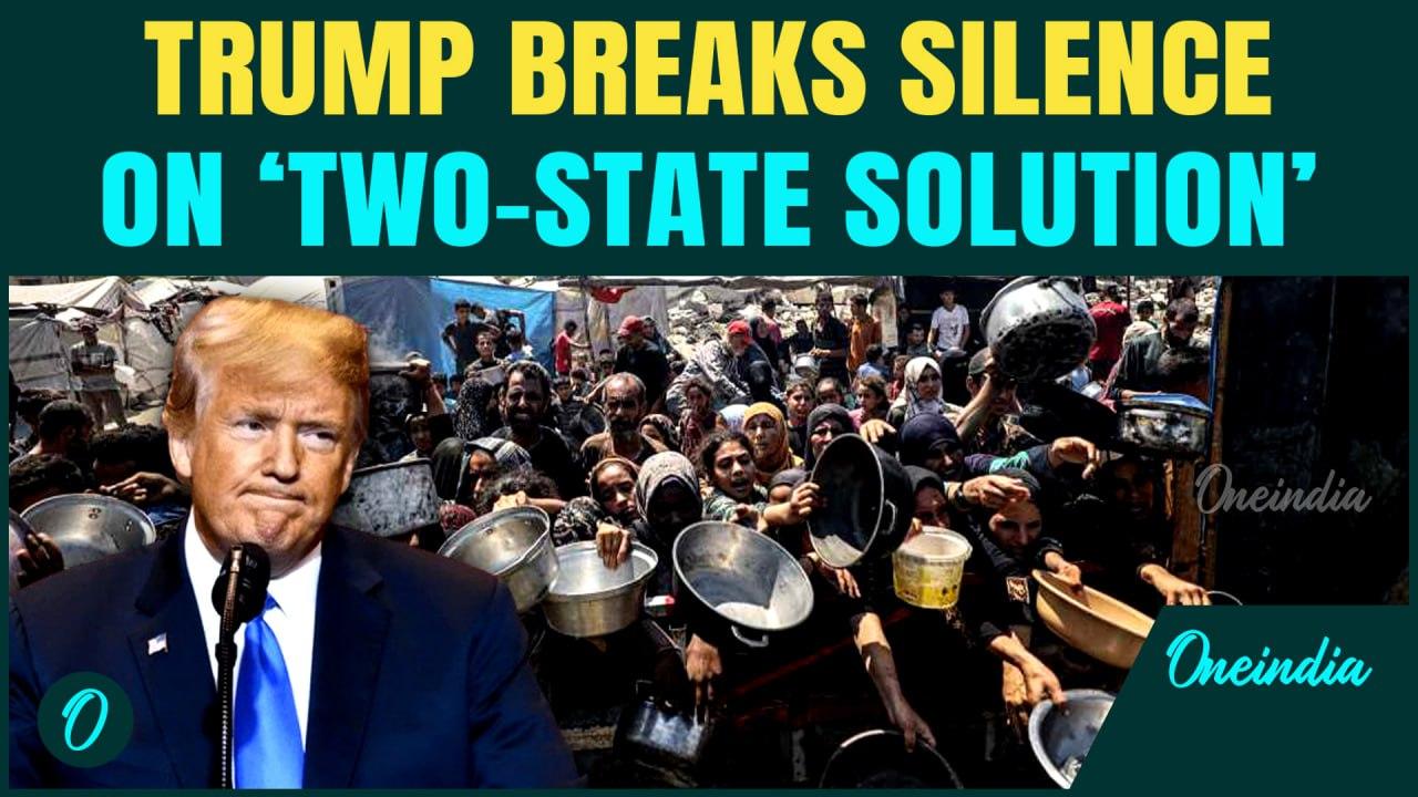 'I'm Looking For Getting People Fed…’ Trump Dodges Two-State Solution Question As Gaza War Rages On