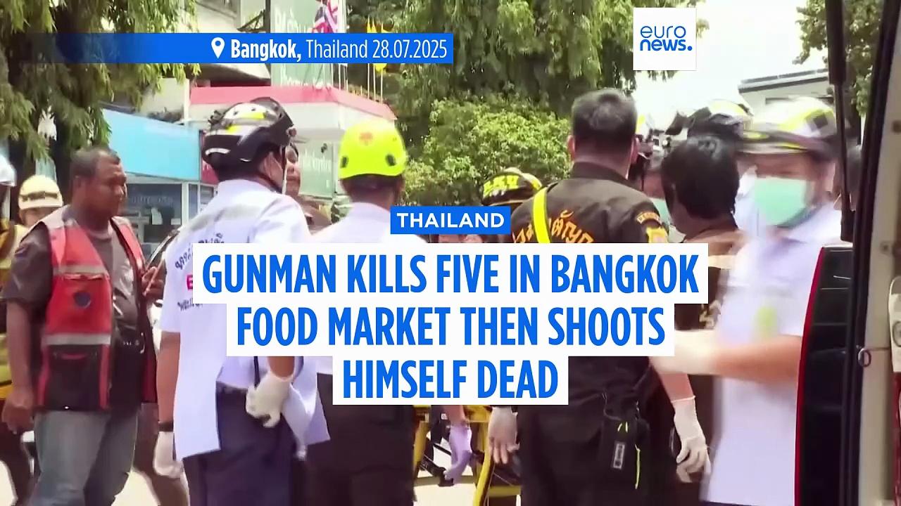 Gunman kills five at busy Bangkok fresh food market