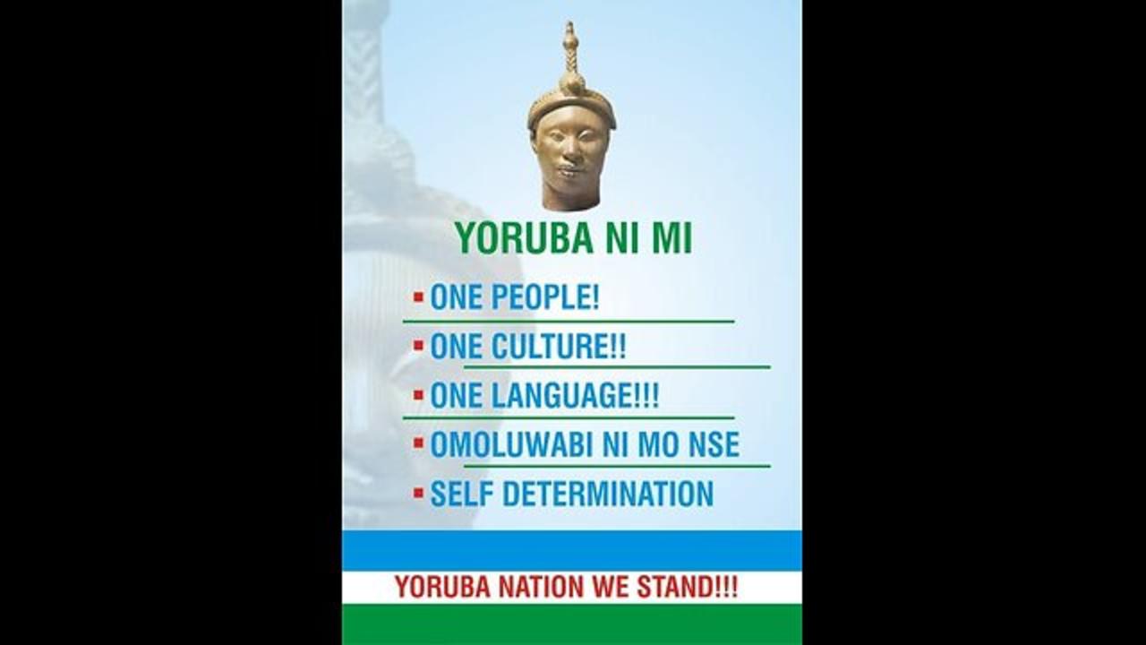 WE NEVER STOP OUR QUEST TO SELF DETERMINATION YORUBA NATION THE ONLY SOLUTION
