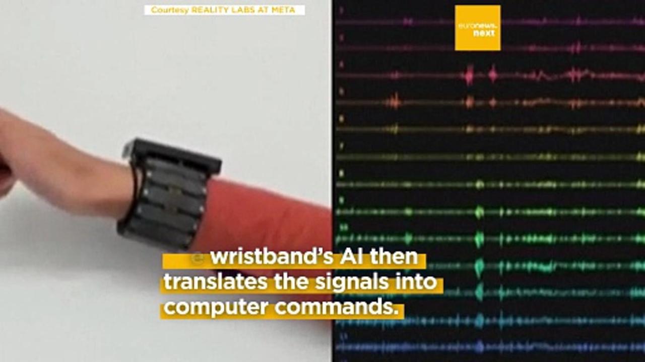 Meta’s new wristband allows you to type without touching a screen. Here’s how the AI device works