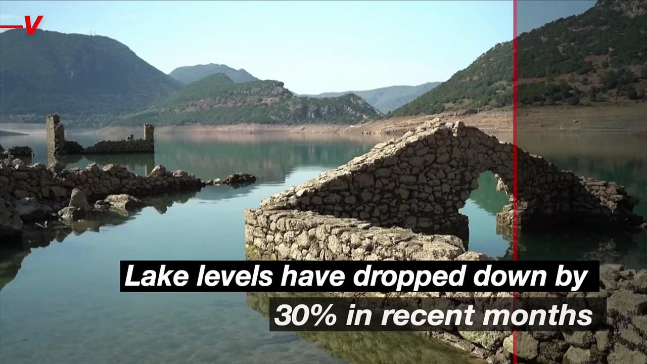 Check Out Home Ruins in Athens After Water Levels Drop