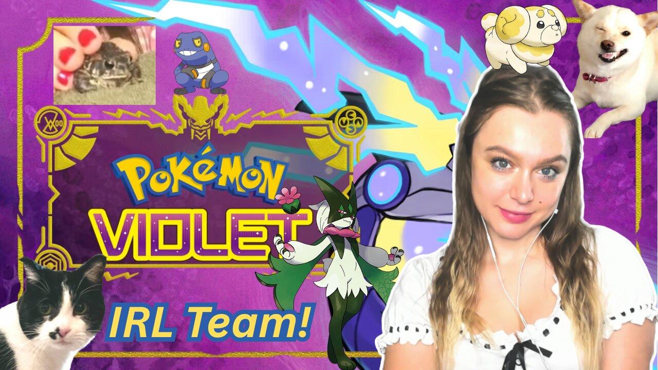 🐕Pokemon: Violet IRL Team Nintendo Switch 2 playthrough! 4th Gym | Voice Acted | Based on my Pets