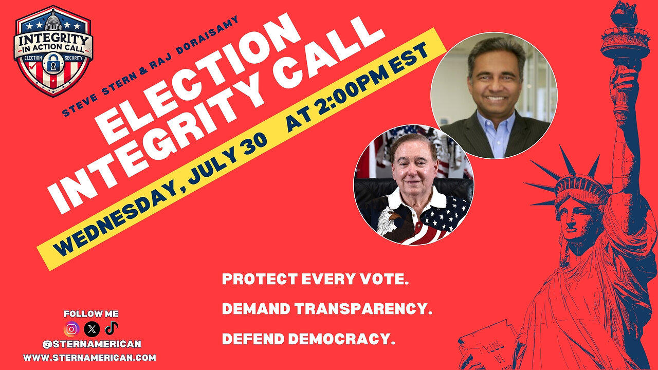 Vem Miller on the Election Integrity call with Stern America 11 am PST