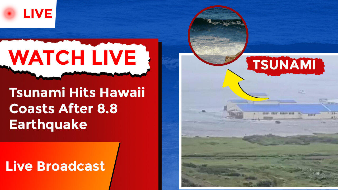 LIVE Footage: Hawaii Shores Under Tsunami Alert After Russia's 8.8 Megaquake Shakes the Pacific