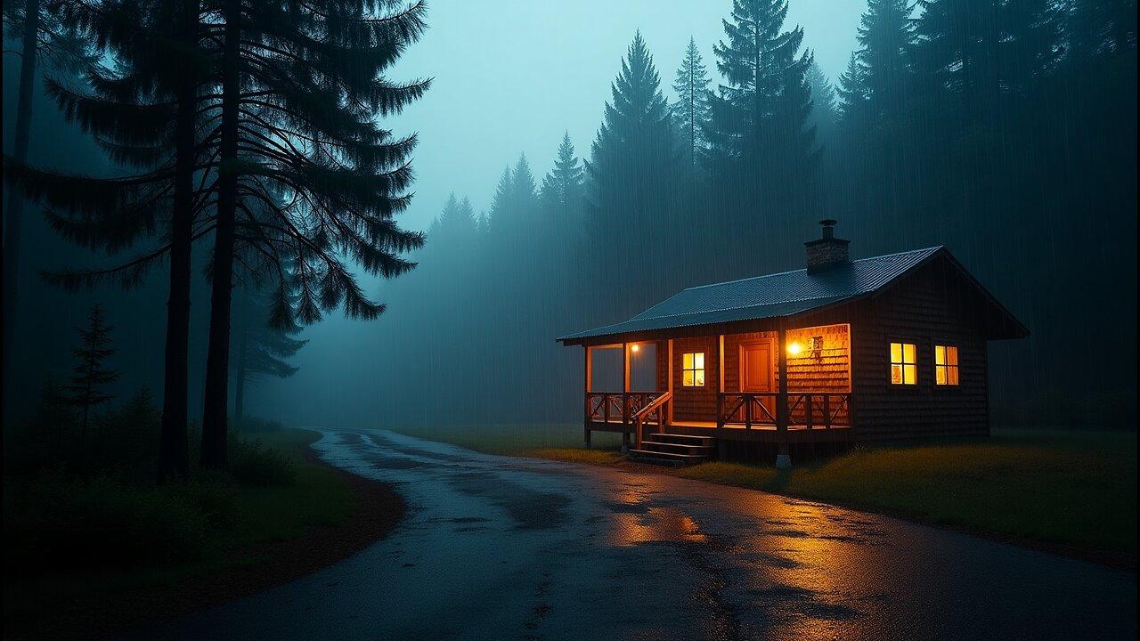 Heavy Rain and Thunder Sounds for Sleeping - Black Screen | Perfect Thunderstorm for Rest, Live