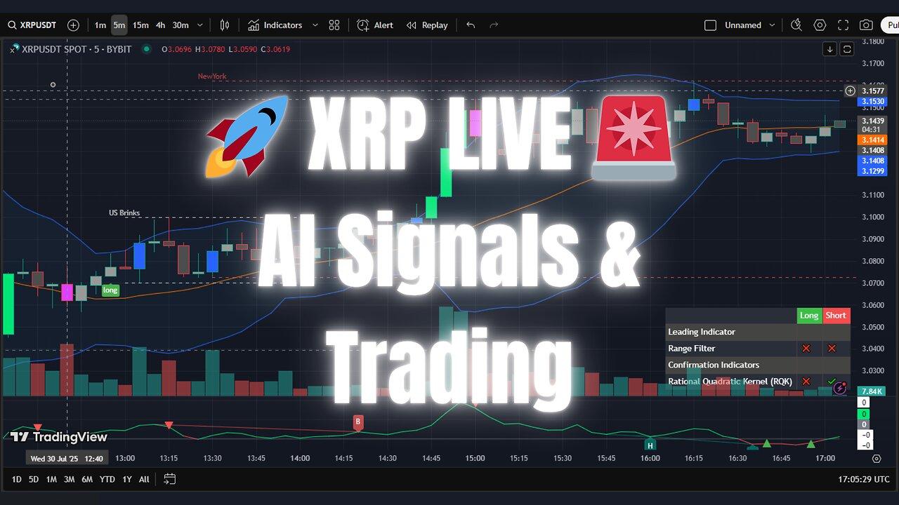 🔴 LIVE XRP Moon Party 🚀 AI Trading Bot Signals, XRP Price Action & Crypto Strategy