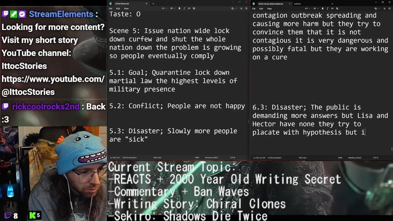 REACTS + 2000-Year-Old Writing Secret | Commentary + Ban Waves | Writing Story: Chiral Clones | Sekiro: Shadows Die Twice |