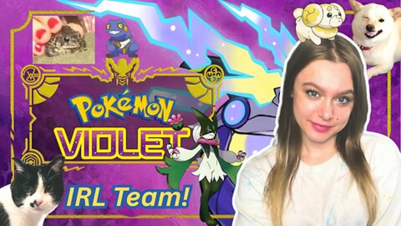 🐸Pokemon: Violet IRL Team Nintendo Switch 2 playthrough! ELITE FOUR | Voice Acted | Based on my Pets
