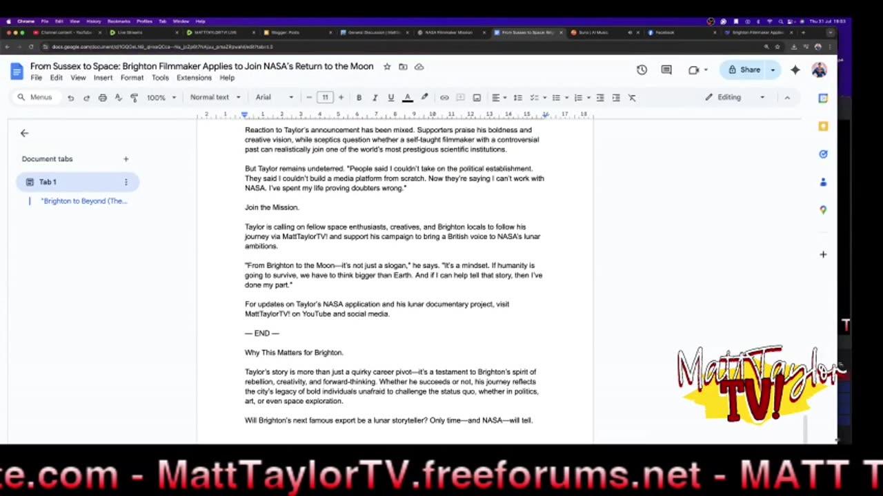 MATTTAYLORTV! LIVE