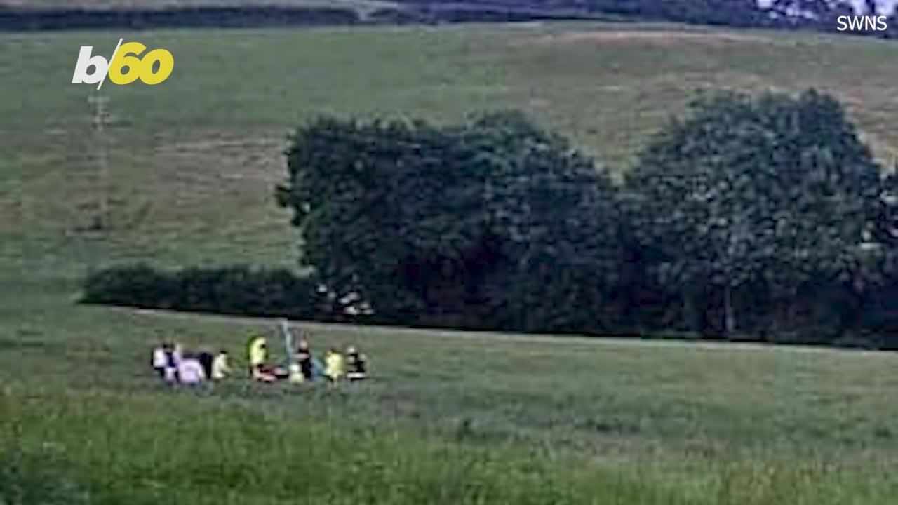 You Have to Witness This Insane Rescue of a Dog Stuck in a Pipe Underground