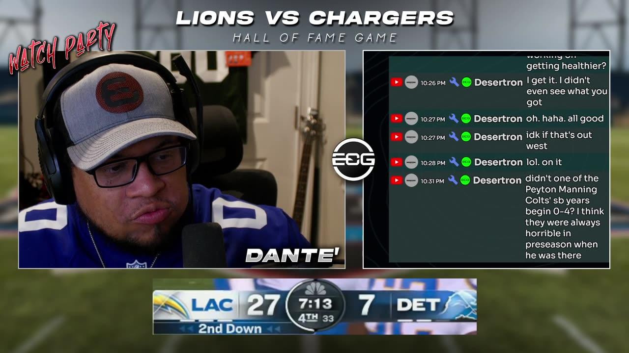 Lions vs Chargers | Hall of Fame Game | Warch Party